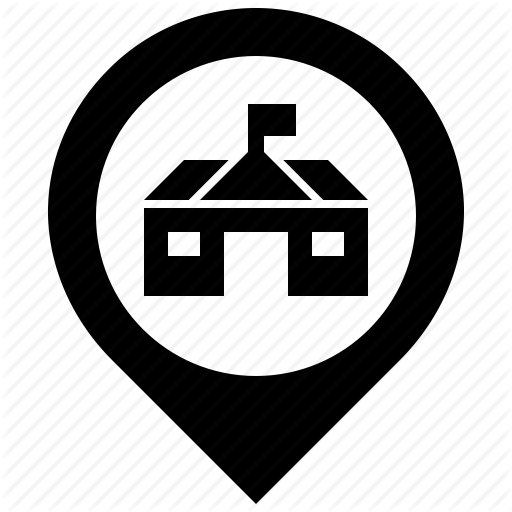 512x512 Hall, House, Location, Map, Mayor, Pin, Town Icon