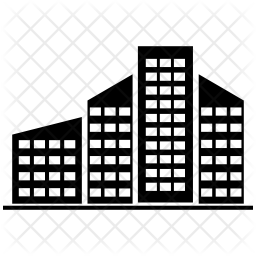 256x256 Town Icon Of Glyph Style