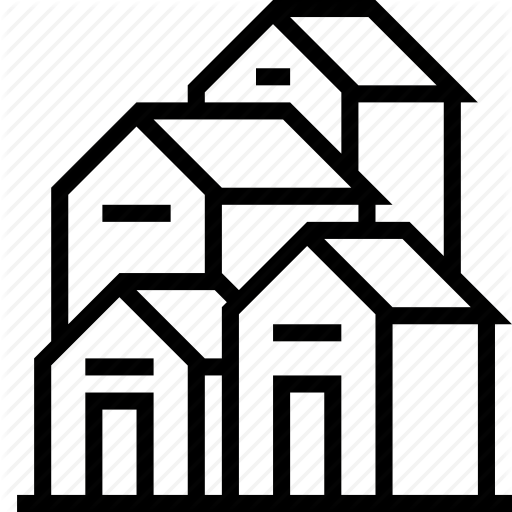 512x512 Building, City, Houses, Town, Village Icon