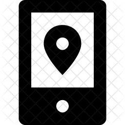 256x256 Tracker Icon Of Glyph Style