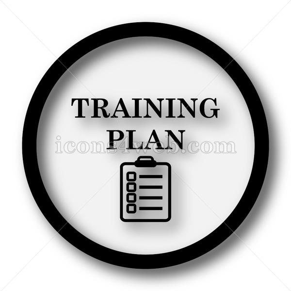 600x600 Training Plan Simple Icon Training Plan Simple Button