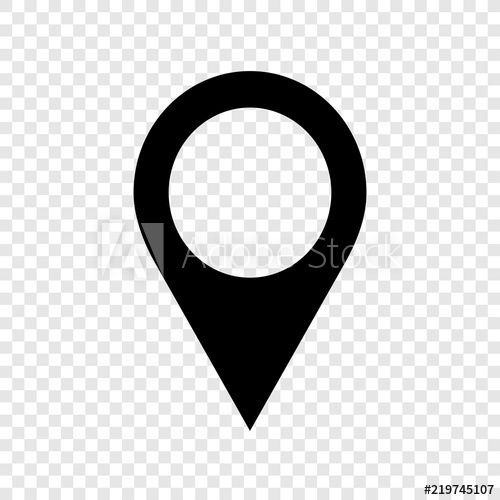 500x500 Location Pointer Icon On Transparent Background