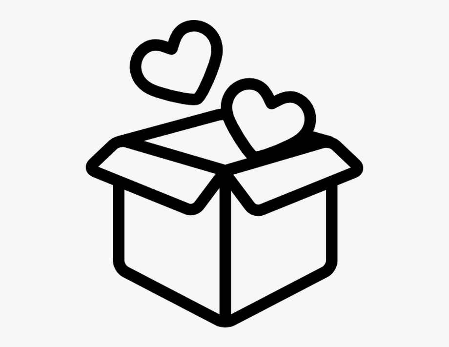 920x711 Open Box With Two Hearts Free Vector Icons Designed
