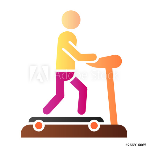 500x500 Running Track Flat Icon Treadmill Color Icons In Trendy Flat