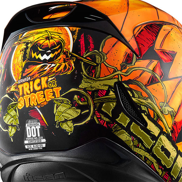 600x600 Icon Airmada Trick Or Street Moto Helmet