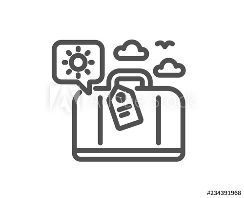 Travel Luggage Line Icon Trip Bag Sign Holidays Case Symbol 500x405 Travel Luggage Line Icon Trip Bag Sign Holidays Case Symbol