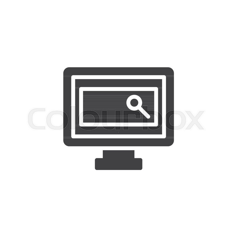 800x800 Tv Channel Search Vector Icon Filled Stock Vector Colourbox