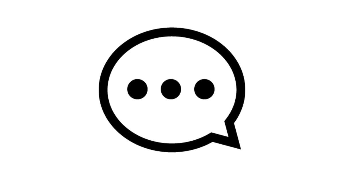 1200x630 Typing Message Bubble Icon