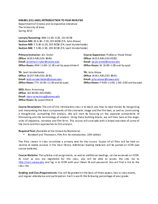 600x776 Pdf Introduction To Film Analysis Jon Crylen