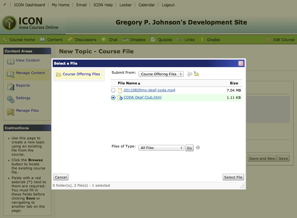 947x695 Adding Video Content To Icon Iowa Courses Online Uiowa