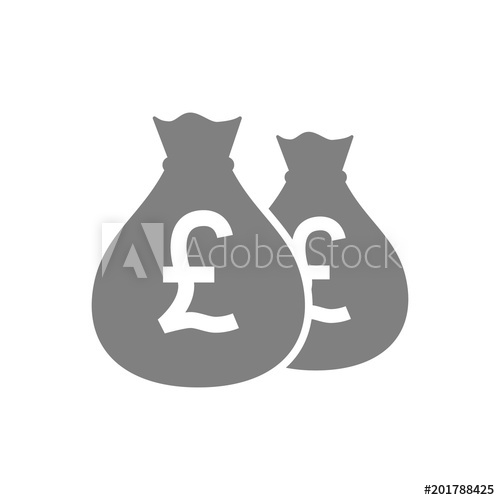 500x500 Bags Of British Pound Money Pictogram Icon Uk Pounds Money Bag
