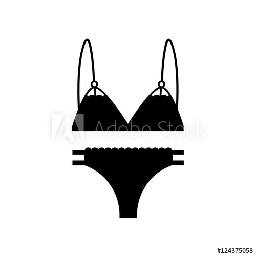 500x500 Underwear Isolated Set On White Background Lingerie Icon