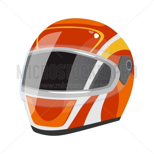 600x600 Racing Helmet Icon Isolated On White Background Red Sport Safety