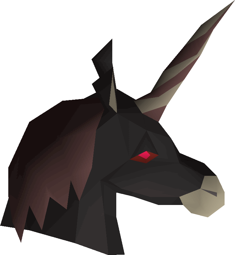 766x831 Black Unicorn Mask Old School Runescape Wiki Fandom Powered