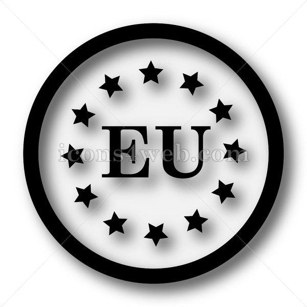 600x600 European Union Simple Icon European Union Simple Button