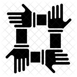 256x256 Union Icon Of Glyph Style