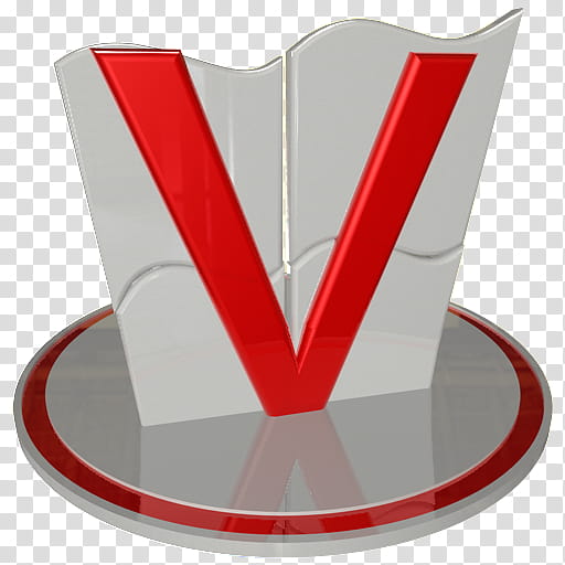 512x512 White And Red Icons Set Visio Red, V Icon Transparent Background