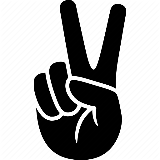 512x512 Friendship, Gesture, Hand, Peace, Sign, V, Victory Icon