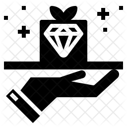 256x256 Value Proposition Icon Of Glyph Style