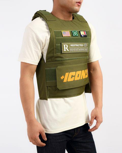 480x600 Olive Green Icon Vest Jeans Usa