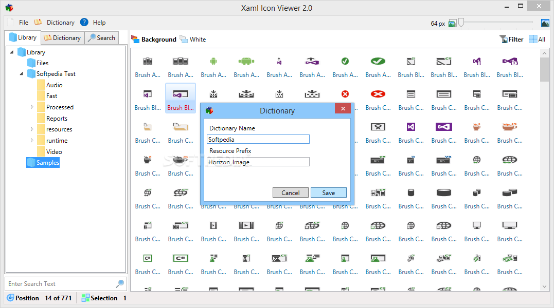 1077x600 Download Xaml Icon Viewer