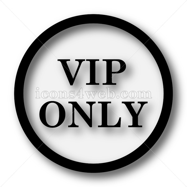 600x600 Vip Only Simple Icon Vip Only Simple Button