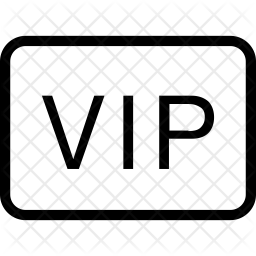 256x256 Vip Icon Of Line Style
