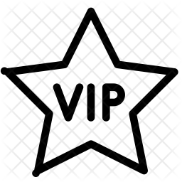256x256 Vip Star Icon Of Line Style