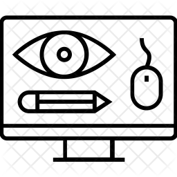 256x256 Visual Design Icon Of Line Style