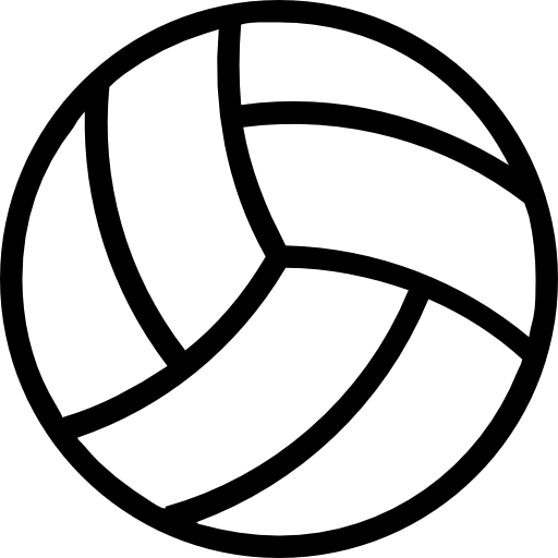 512x512 Volleyball Ball Outline Icons Free Download