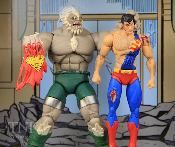 Dc Icons Death Of Superman Doomsday Vs Superman Diorama 600x504 Dc Icons Death Of Superman Doomsday Vs Superman Diorama