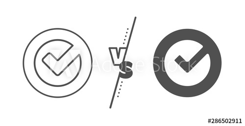 Approved Tick Sign Versus Concept Check Line Icon Confirm, Done 500x258 Approved Tick Sign Versus Concept Check Line Icon Confirm, Done