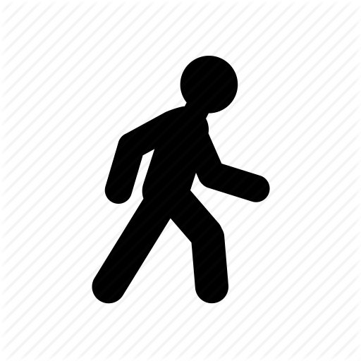 512x512 Fill, Man, On Feet, On The Way, Sign, Transport, Walk Icon