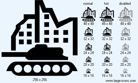 464x280 War Icon Image Large Black Military Icons