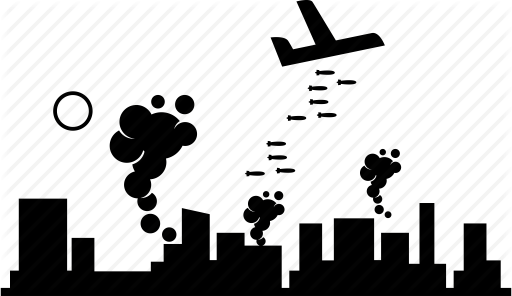 512x296 Air, Bomb, Bombing, City, Destroy, War Icon