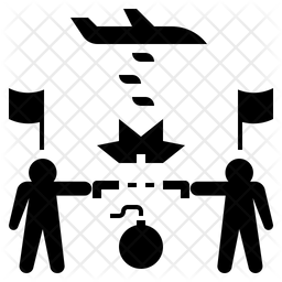 256x256 War Icon Of Glyph Style