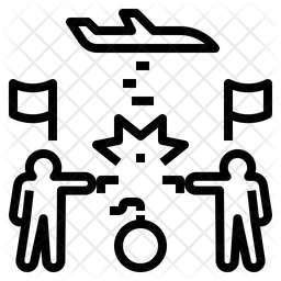 256x256 War Icon Of Line Style