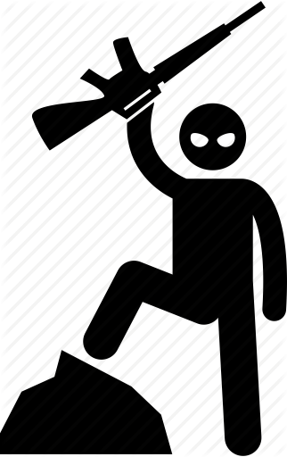 322x512 Civil War, Gun, Rebel, Rebellion, Terrorism, Terrorist, War Icon