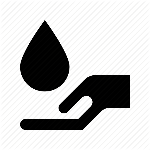 512x512 Hand Hold Water, Hand Sign, Save Water Symbol, Water Drop, Water