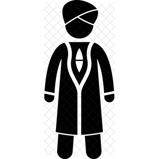 512x512 Indian Wear Icon Of Glyph Style