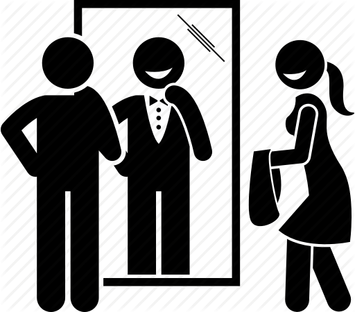 512x450 Buying, Clothes, Dressing, Mirror, Testing, Wardrobe, Wearing Icon