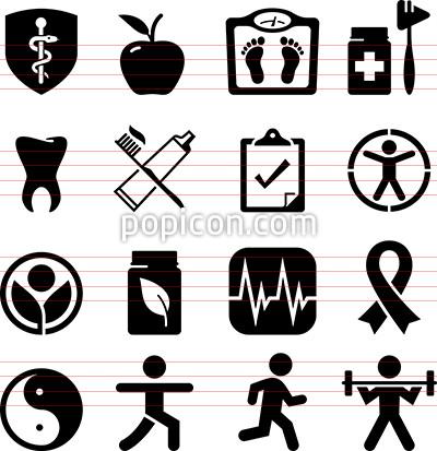400x413 Health And Wellness Icons