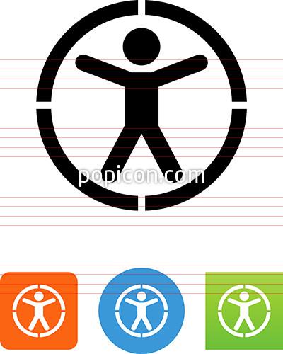 400x500 Person In A Circle Icon