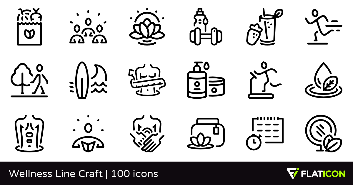 1200x630 Wellness Line Craft Free Icons