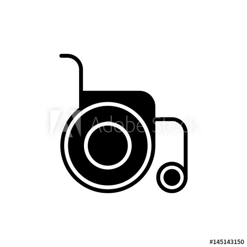 500x500 Disabled Handicap Icon Wheelchair Medical Icon Wheelchair Vector
