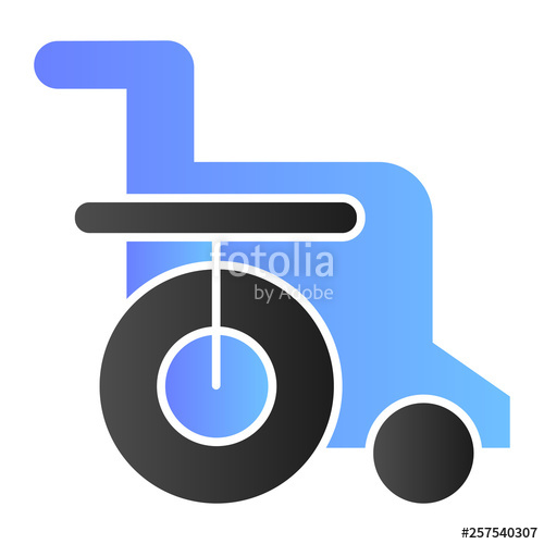 500x500 Disabled Chair Flat Icon Wheelchair Color Icons In Trendy Flat