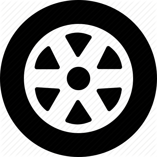 512x512 Automobile, Car, Delivery, Round, Tire, Vehicle, Wheel Icon