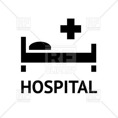 400x400 Hospital Icon On White Background