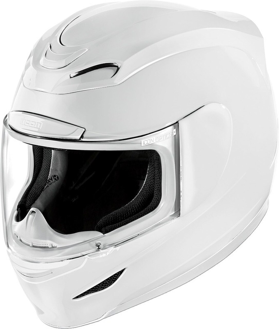 1085x1280 Icon Airmada Solid White Helmet