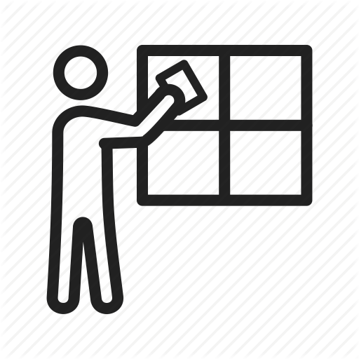 512x512 Cleaning, Glass, Man, Washer, Water, Window, Work Icon